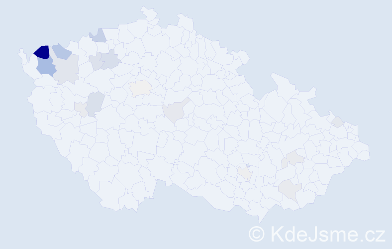 Příjmení: 'Rau', počet výskytů 42 v celé ČR