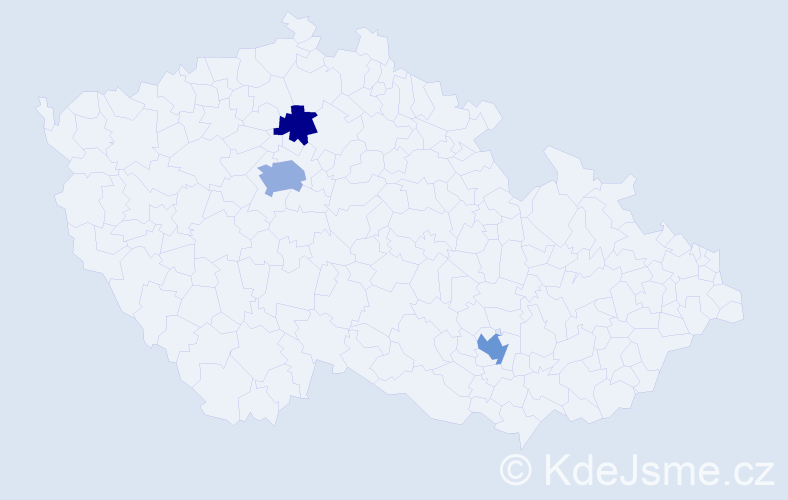 Příjmení: 'Mutka', počet výskytů 6 v celé ČR