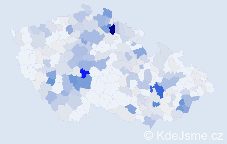 Příjmení: 'Buriánková', počet výskytů 974 v celé ČR
