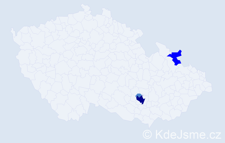 Příjmení: 'Förchtgott', počet výskytů 6 v celé ČR