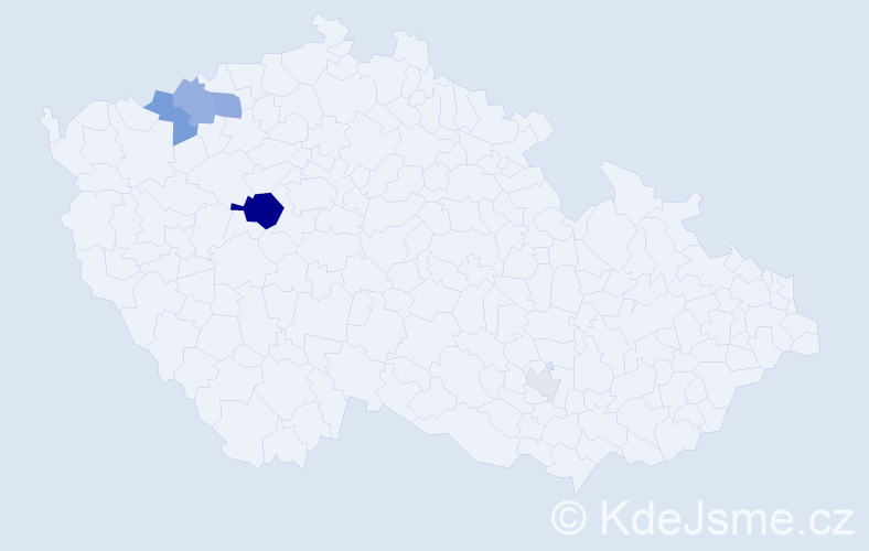 Příjmení: 'Gardlík', počet výskytů 15 v celé ČR