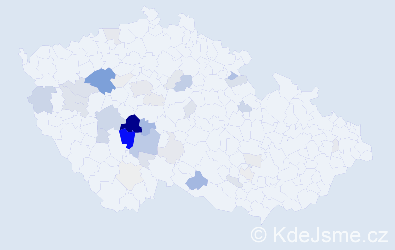 Příjmení: 'Šika', počet výskytů 123 v celé ČR