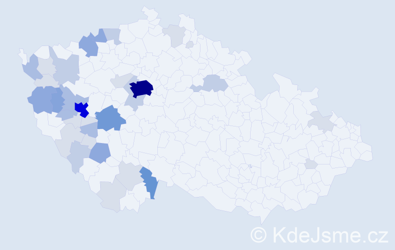 Příjmení: 'Šroub', počet výskytů 110 v celé ČR