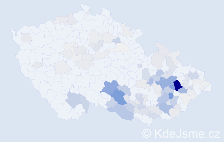 Příjmení: 'Číhalová', počet výskytů 553 v celé ČR