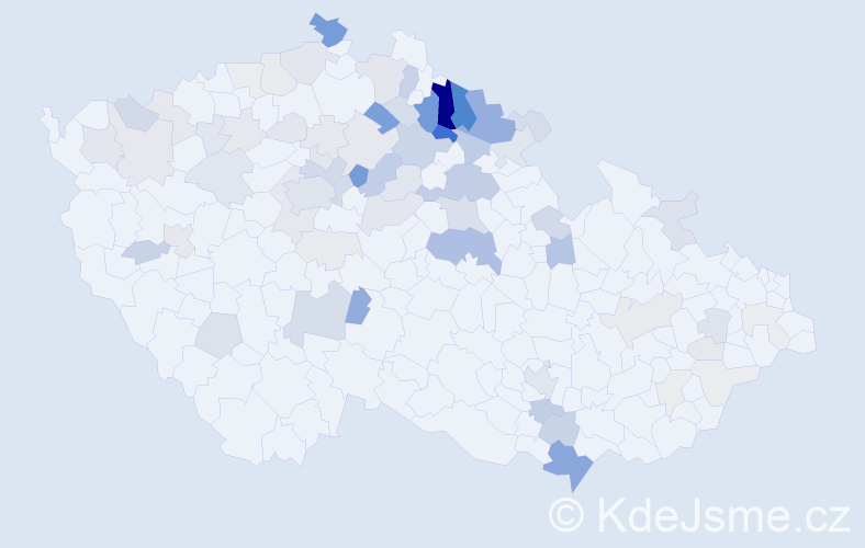 Příjmení: 'Grofová', počet výskytů 256 v celé ČR