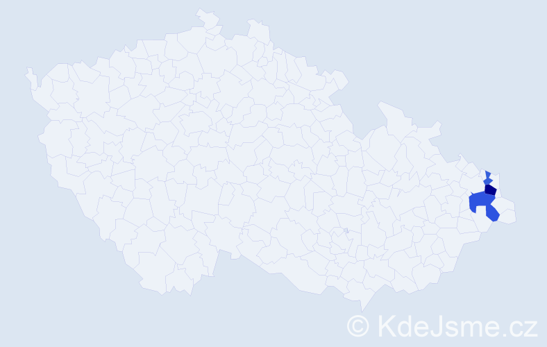 Příjmení: 'Didik', počet výskytů 6 v celé ČR