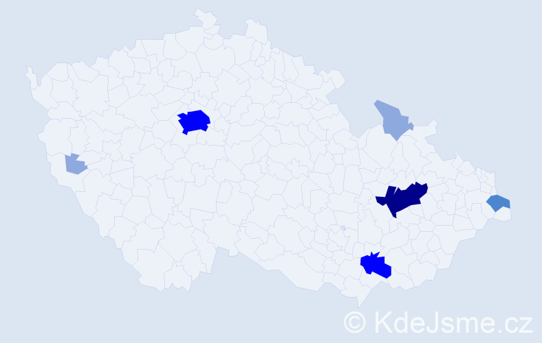 Příjmení: 'Špitová', počet výskytů 19 v celé ČR