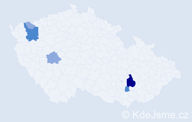Příjmení: 'Szeiffová', počet výskytů 11 v celé ČR