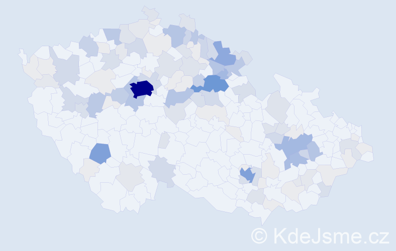 Příjmení: 'Pacáková', počet výskytů 482 v celé ČR