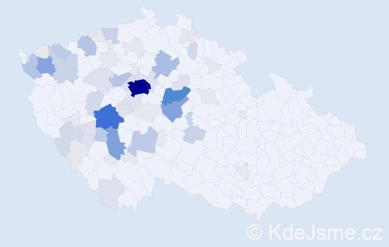 Příjmení: 'Převrátil', počet výskytů 230 v celé ČR
