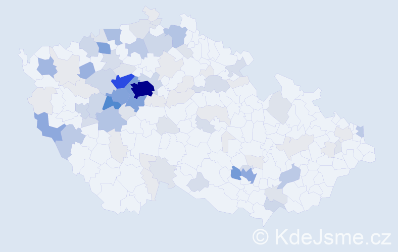 Příjmení: 'Perglová', počet výskytů 359 v celé ČR