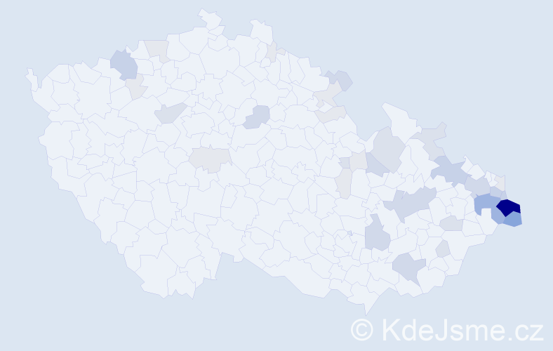 Příjmení: 'Stryja', počet výskytů 125 v celé ČR
