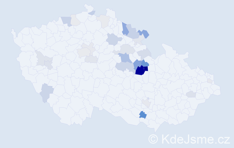 Příjmení: 'Limberský', počet výskytů 86 v celé ČR
