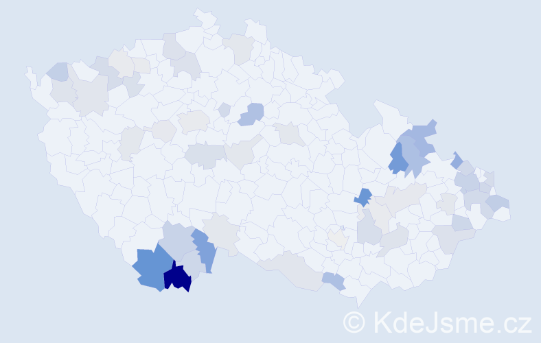 Příjmení: 'Papajová', počet výskytů 143 v celé ČR