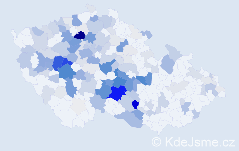 Příjmení: 'Jonák', počet výskytů 657 v celé ČR