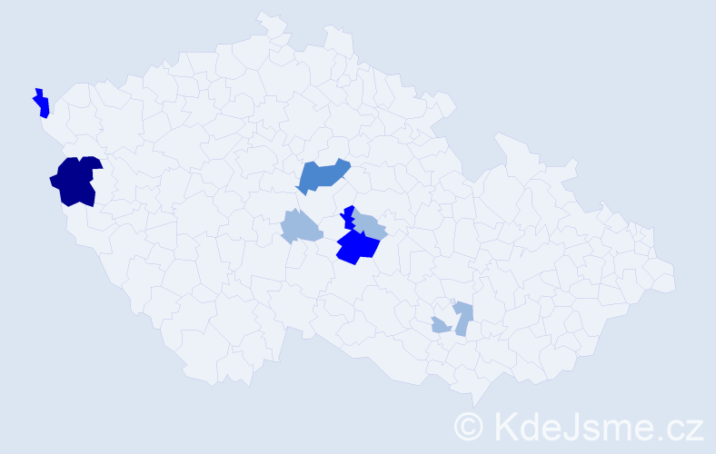 Příjmení: 'Besmáková', počet výskytů 15 v celé ČR