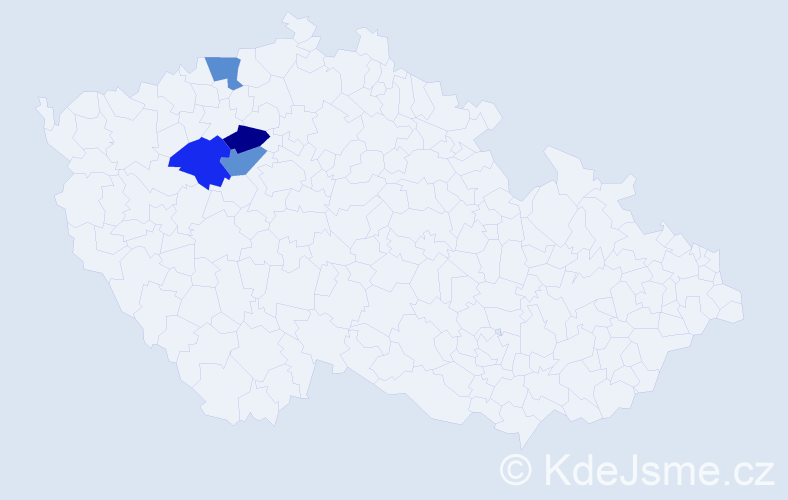 Příjmení: 'Seidertová', počet výskytů 4 v celé ČR