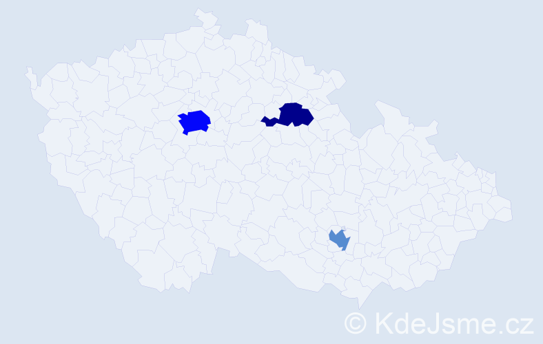 Příjmení: 'Dudchenko', počet výskytů 7 v celé ČR