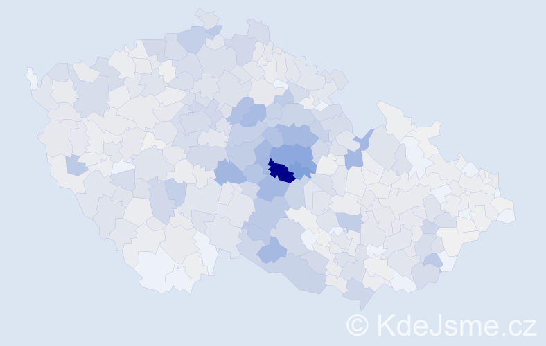 Příjmení: 'Málek', počet výskytů 3433 v celé ČR