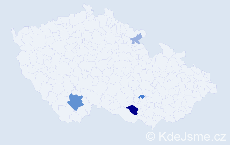 Příjmení: 'Skopíková', počet výskytů 8 v celé ČR