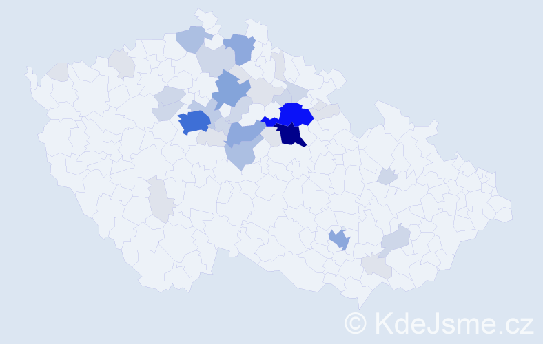 Příjmení: 'Syrůčková', počet výskytů 130 v celé ČR