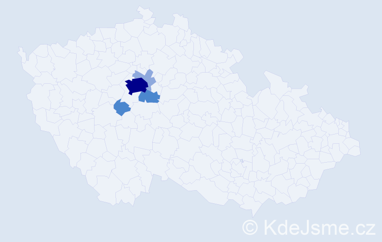Příjmení: 'Niewaldová', počet výskytů 10 v celé ČR