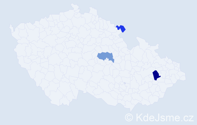 Příjmení: 'Kosarová', počet výskytů 6 v celé ČR