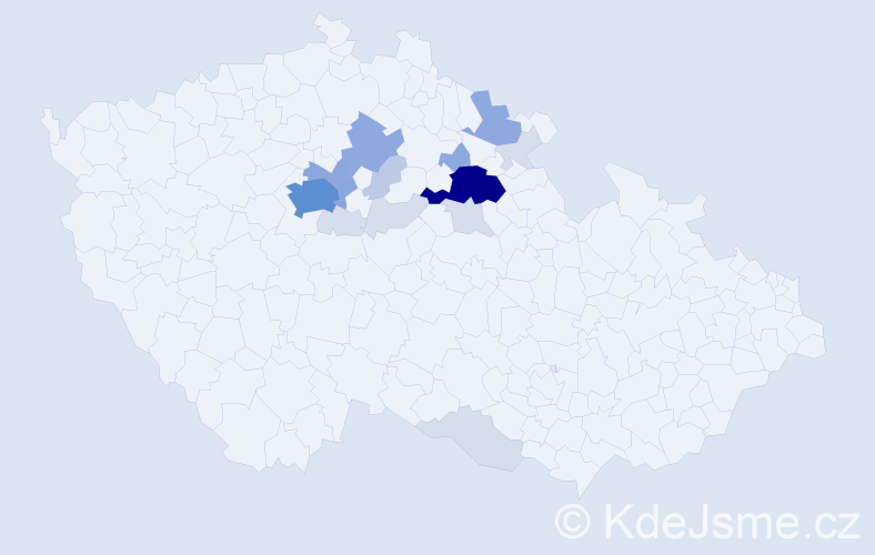 Příjmení: 'Erbsová', počet výskytů 47 v celé ČR