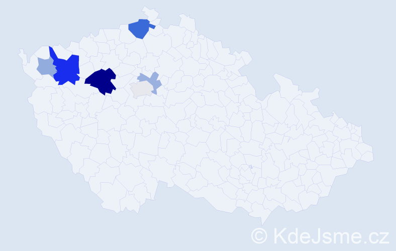 Příjmení: 'Mutínská', počet výskytů 14 v celé ČR