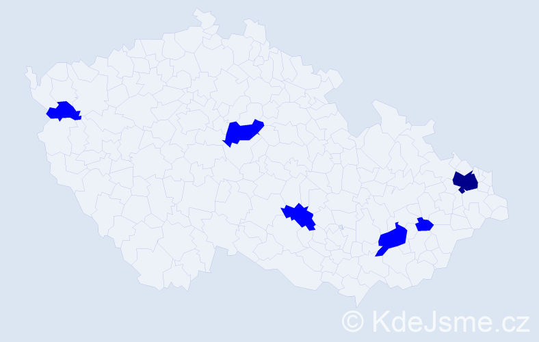 Příjmení: 'Račeková', počet výskytů 7 v celé ČR