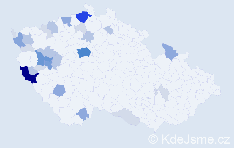 Příjmení: 'Macht', počet výskytů 84 v celé ČR