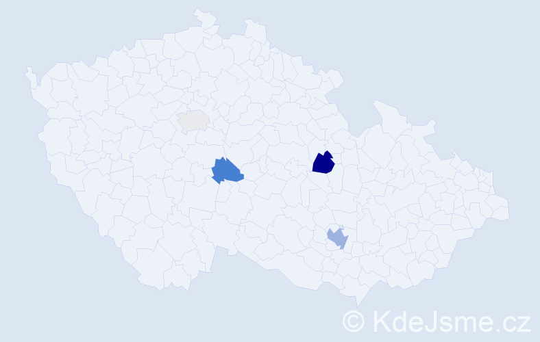 Příjmení: 'Lutsa', počet výskytů 7 v celé ČR