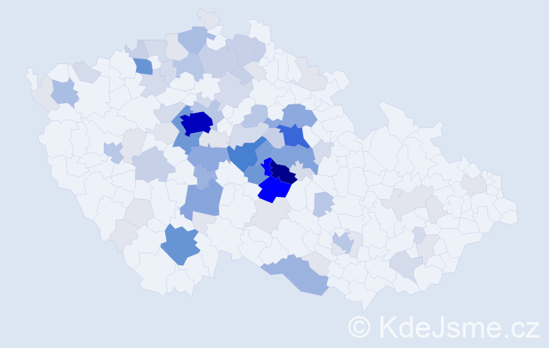 Příjmení: 'Piskač', počet výskytů 333 v celé ČR