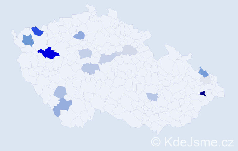 Příjmení: 'Niklas', počet výskytů 34 v celé ČR