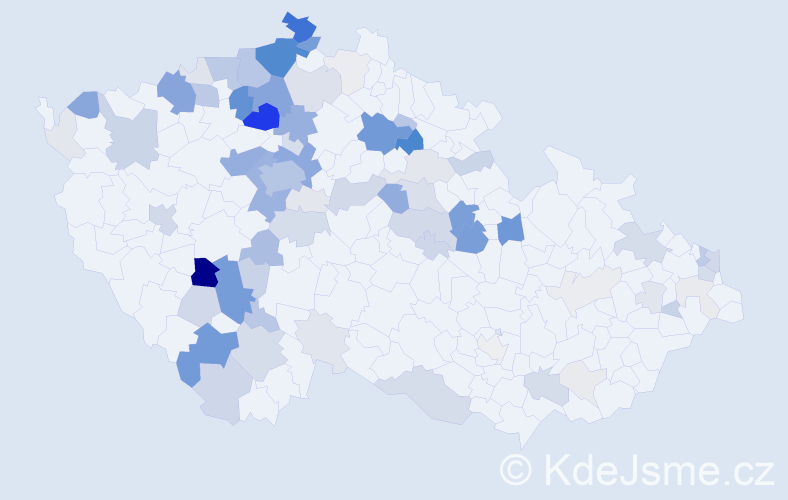 Příjmení: 'Barcal', počet výskytů 317 v celé ČR