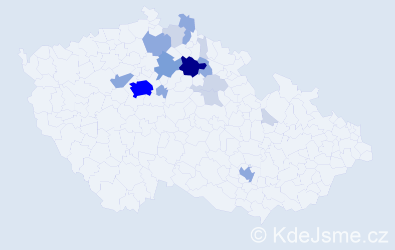 Příjmení: 'Rančák', počet výskytů 52 v celé ČR
