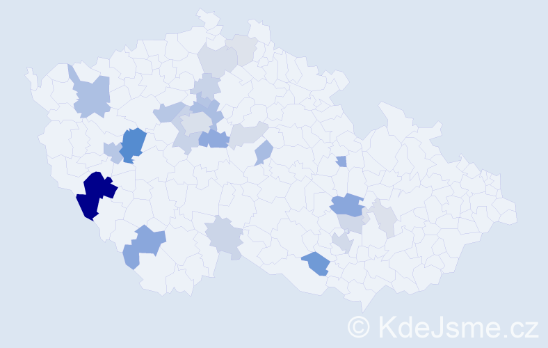 Příjmení: 'Ferus', počet výskytů 68 v celé ČR