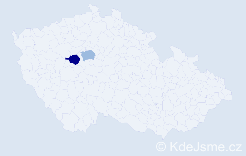 Příjmení: 'Fridvalská', počet výskytů 5 v celé ČR
