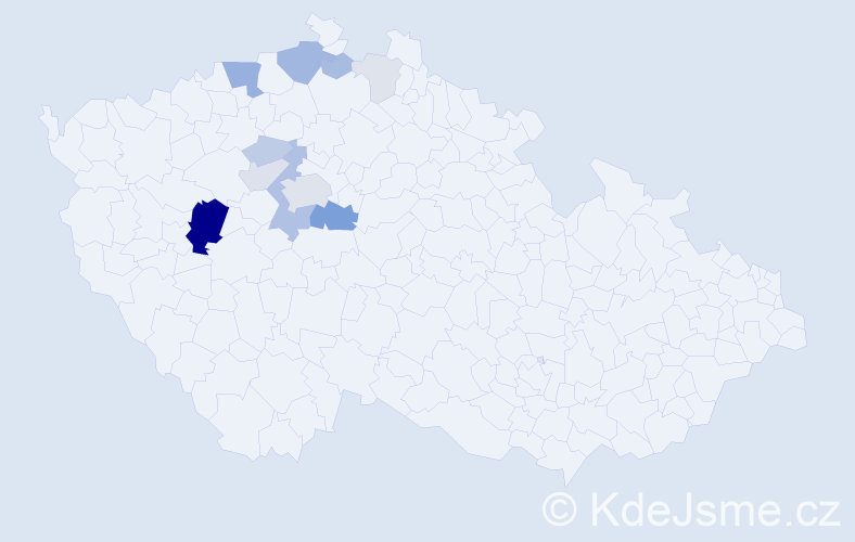 Příjmení: 'Urx', počet výskytů 37 v celé ČR
