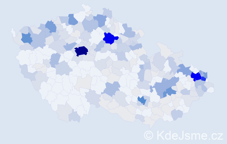 Příjmení: 'Daniš', počet výskytů 789 v celé ČR