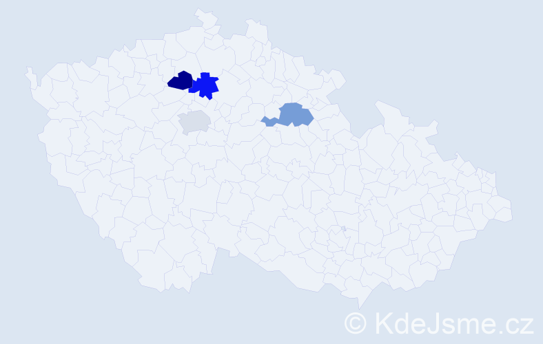 Příjmení: 'Lucyk', počet výskytů 4 v celé ČR