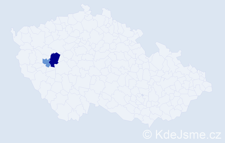 Příjmení: 'Kiralidis', počet výskytů 2 v celé ČR