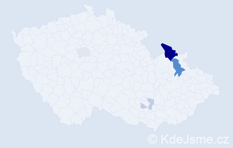Příjmení: 'Černatovič', počet výskytů 14 v celé ČR