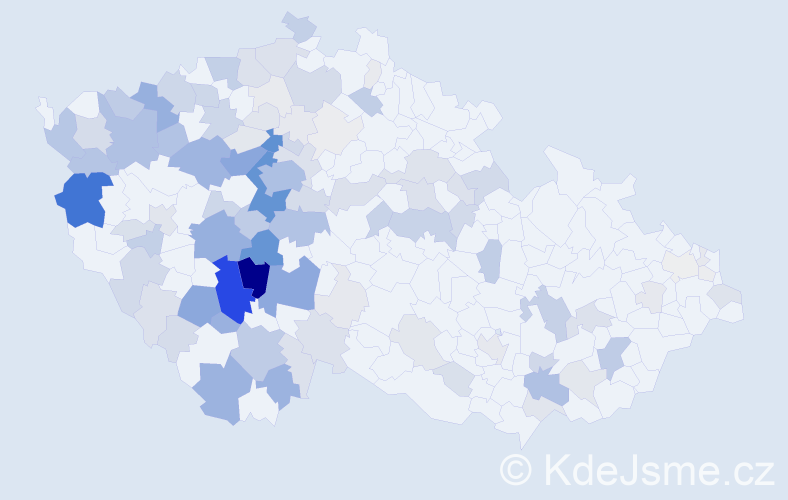 Příjmení: 'Márová', počet výskytů 485 v celé ČR