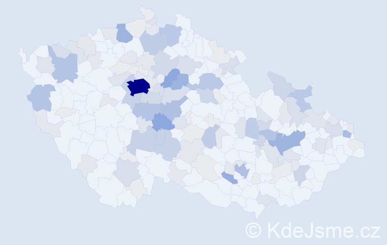 Příjmení: 'Kubálek', počet výskytů 494 v celé ČR