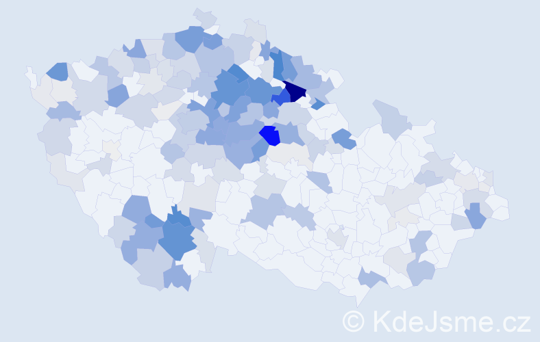 Příjmení: 'Šturma', počet výskytů 548 v celé ČR