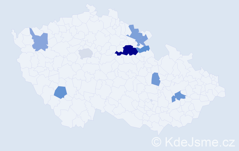 Příjmení: 'Khom', počet výskytů 29 v celé ČR