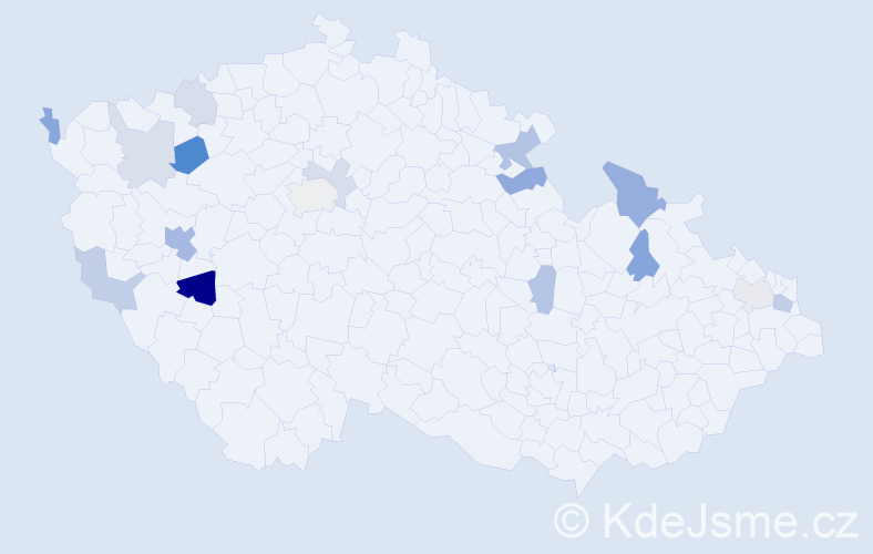 Příjmení: 'Weidl', počet výskytů 26 v celé ČR