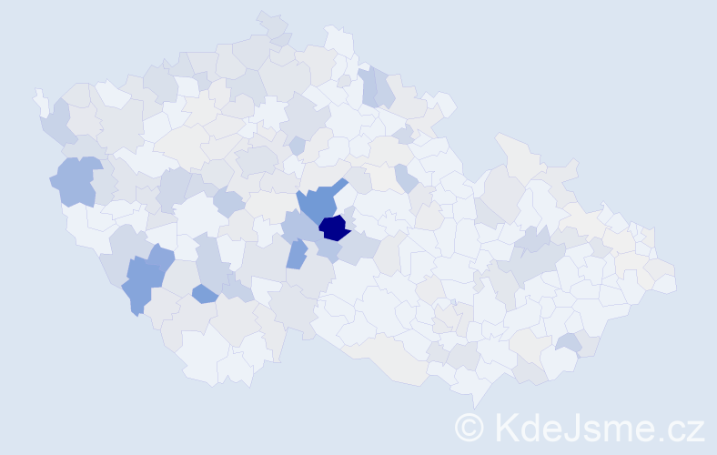 Příjmení: 'Pajer', počet výskytů 551 v celé ČR