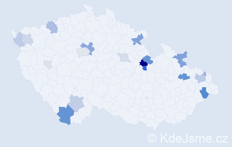 Příjmení: 'Lindenthalová', počet výskytů 40 v celé ČR